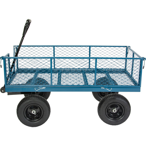 Wagon avec c&ocirc;t&eacute;s rabattables, 24" la x 48" la x Capacit&eacute; 800 lb Northern Industrial Supply Inc.