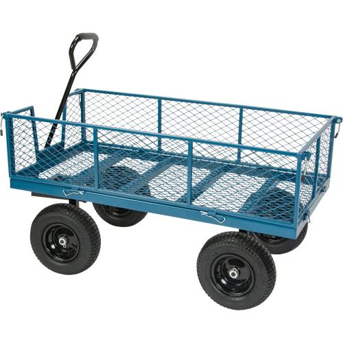 Wagon avec c&ocirc;t&eacute;s rabattables, 24" la x 48" la x Capacit&eacute; 800 lb Northern Industrial Supply Inc.