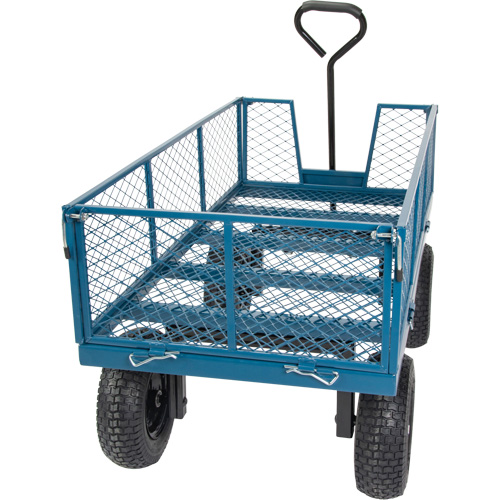 Wagon avec c&ocirc;t&eacute;s rabattables, 24" la x 48" la x Capacit&eacute; 800 lb Northern Industrial Supply Inc.