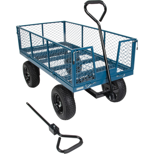 Wagon avec c&ocirc;t&eacute;s rabattables, 24" la x 48" la x Capacit&eacute; 800 lb Northern Industrial Supply Inc.