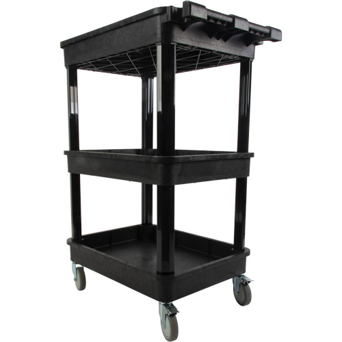 Utility Cart with Deep Lip Shelf, 3 Tiers, 19" x 39-1/2" x 28-1/4", 330 lbs. Capacity Northern Industrial Supply Inc.