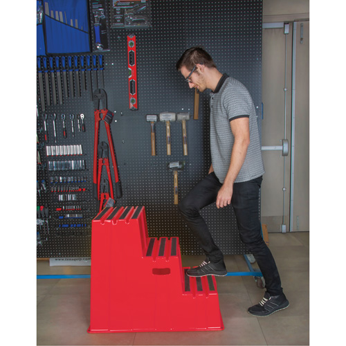 Industrial Step Stool, 3 Steps, 34-13/16" x 22-7/16" x 28-1/2" High Northern Industrial Supply Inc.