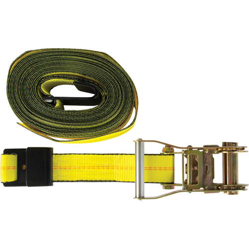 Winch Strap, Flat Hook, 30' W x 2" L, 3335 lbs. (1512 kg) Working Load Limit Northern Industrial Supply Inc.