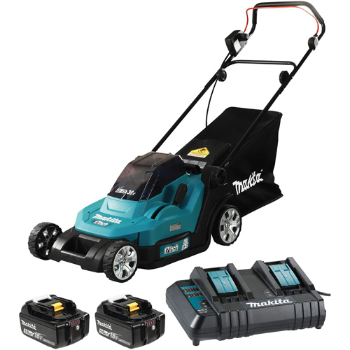 36V 5.0 Ah LXT Lawn Mower Kit, Push Walk-Behind, Battery Powered, 17" Cutting Width Northern Industrial Supply Inc.