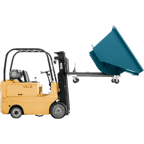 Self-Dumping Hopper, Steel, 1/2 cu.yd., Blue Northern Industrial Supply Inc.