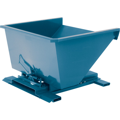 Conteneur autobasculeur, Acier, 3/4 vg³, Bleu Northern Industrial Supply Inc.