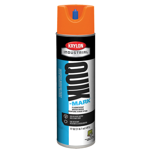 Peinture de marquage industrielle invers&eacute;e &agrave; base d'eau Quik-Mark, 17 oz, Canette a&eacute;rosol Northern Industrial Supply Inc.