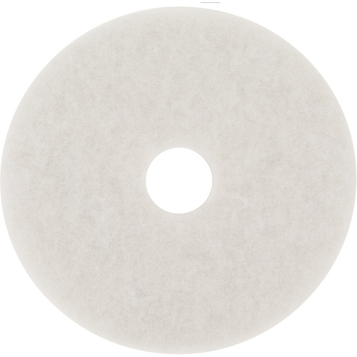 Tampon de polissage pour planchers, 18", Polissage, Blanc Northern Industrial Supply Inc.