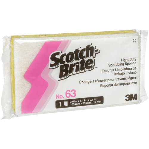 Scotch-Brite Light-Duty Scrub Sponge, Cellulose/Scrubbing, 3-1/2" W x 6" L Northern Industrial Supply Inc.