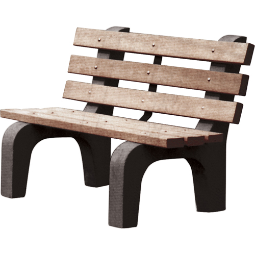 Bancs de parc, Plastique recycl&eacute;, 72" lo x 25" la x 31" h, Brun Northern Industrial Supply Inc.