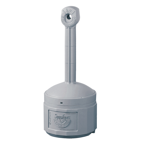 Smokers Cease-Fire&reg; Cigarette Butt Receptacle, Free-Standing, Plastic, 4 US gal. Capacity, 38-1/2" Height Northern Industrial Supply Inc.