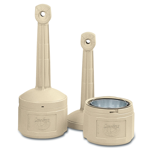 Cendriers Smoker's Cease-Fire, Sur pied, Plastique, Capacit&eacute; 4 gal. US, Hauteur 38-1/2" Northern Industrial Supply Inc.