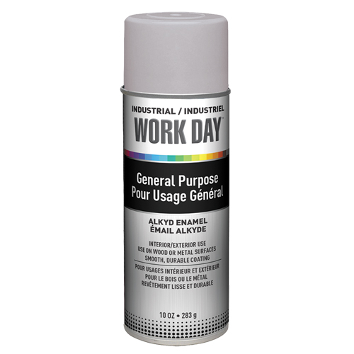 Industrial Work Day Paint, Grey, Very Flat, 10 oz., Aerosol Can Northern Industrial Supply Inc.