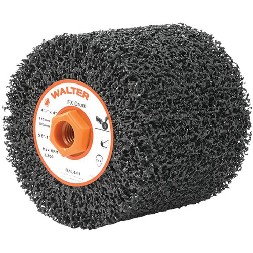 FX Reversible Drum, 4-1/2" Dia., 4" W, 5/8"-11 Arbor, Coarse Grit Northern Industrial Supply Inc.