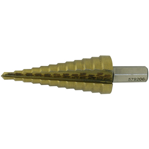JET-KUT&reg; Super Premium M35 Step Drill, 3/16" - 7/8" , 1/16" Increments, High Speed Steel Northern Industrial Supply Inc.