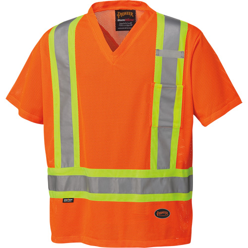 5994 T-shirt de s&eacute;curit&eacute; haute visibilit&eacute;, Polyester, 2T-Grand, Orange haute visibilit&eacute; Northern Industrial Supply Inc.