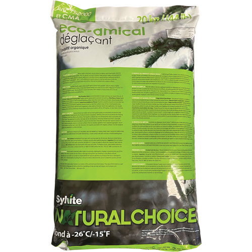 Produits de d&eacute;glaçage Natural Choice, Sac, 44 lb(20 kg), Point de fonte -26°C (-14,8°F) Northern Industrial Supply Inc.