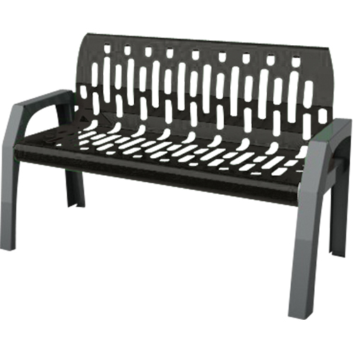 Bancs Stream, Acier, 48" lo x 25" la x 34" h, Noir Northern Industrial Supply Inc.