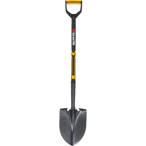 Pro Round Point Shovel, Tempered Steel Blade, Fibreglass, D-Grip Handle Northern Industrial Supply Inc.