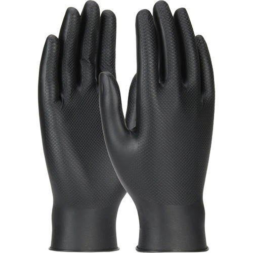 Grippaz Skins Ambidextrous Disposable Gloves, Large, Nitrile, 6-mil, Powder-Free, Black Northern Industrial Supply Inc.