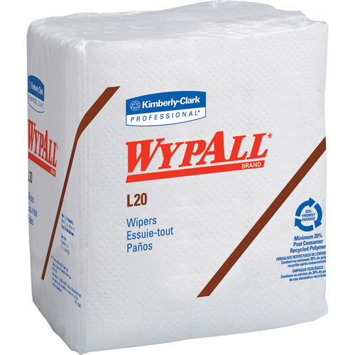 Serviettes jetables L20 WypAll, Tout usage, 12-1/2" lo x 12" la Northern Industrial Supply Inc.