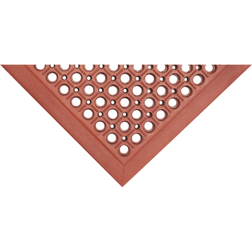 Tapis de s&eacute;rie Competitor, &agrave; fentes, 3' x 5' x 7/8", Orange, Caoutchouc naturel Northern Industrial Supply Inc.