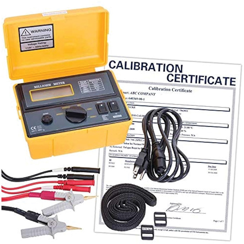 110 V Milli-Ohmmeter with Calibration Certificate Northern Industrial Supply Inc.