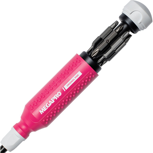 Tournevis multi embouts Original Pink 15-en-1, 8-37/50" lo, Prise Textur&eacute; Northern Industrial Supply Inc.