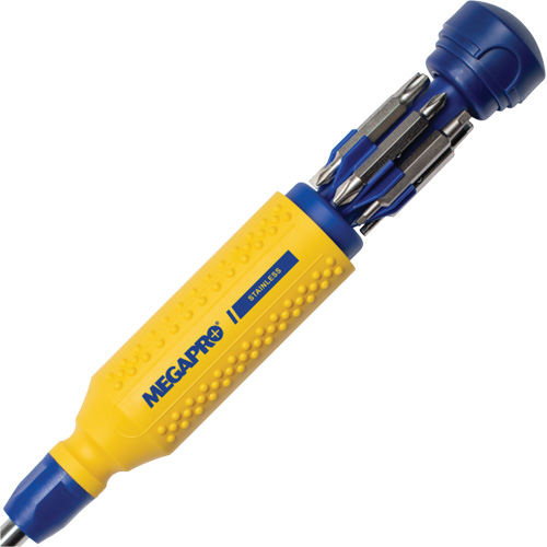 Tournevis multi embouts en acier inoxydable Original 15-en-1, 8-37/50" lo, Prise Textur&eacute; Northern Industrial Supply Inc.