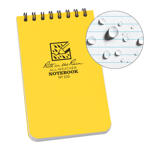 Pocket Top-Spiral Notebook, Soft Cover, Yellow, 100 Pages, 3" W x 5" L Northern Industrial Supply Inc.