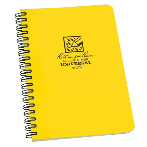 Carnet de notes de poche &agrave; spirale lat&eacute;rale, Couverture souple, Jaune, 64 Pages, 4-5/8" , 7"  Northern Industrial Supply Inc.