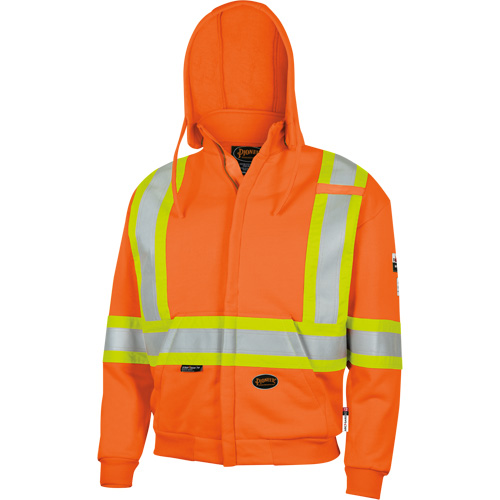 338SF Flame-Resistant Zip Style Hoodie, Men's, X-Large, High Visibility Orange, 22 cal/cm² Northern Industrial Supply Inc.