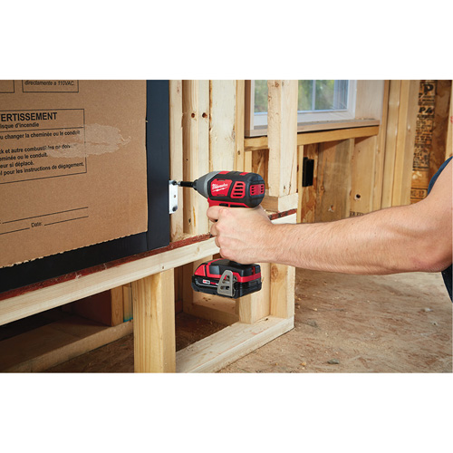 M18 Cordless Hex Impact Driver Kit, 1/4", 1500 in-lbs Max. Torque, 18 V, Lithium-Ion Northern Industrial Supply Inc.