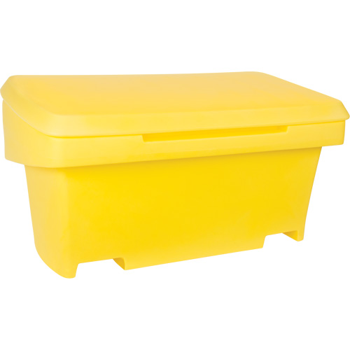Heavy-Duty Outdoor Salt and Sand Storage Container, 24" x 48" x 24", 10 cu. Ft., Yellow Northern Industrial Supply Inc.