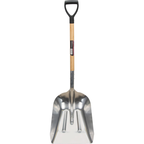 Scoop Shovel, Wood, Aluminum Blade, D-Grip Handle, 24-1/2" Length Northern Industrial Supply Inc.