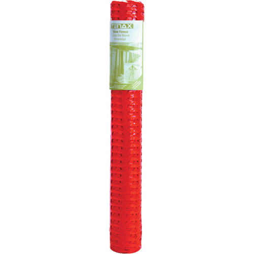 Plastic Snow Fence, 50' L x 4' W, Orange Northern Industrial Supply Inc.