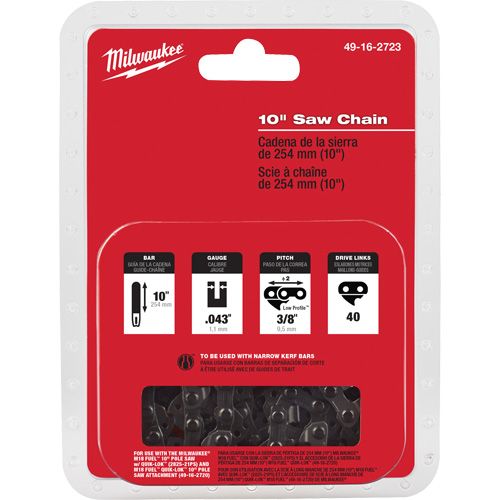 Chaîne de scie M18 Fuel 10" Northern Industrial Supply Inc.