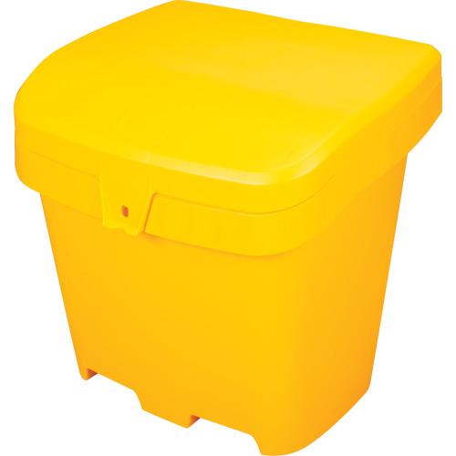 Bacs d'entreposage pour sel & sable, Avec Moraillon, 21" x 27" x 26", 4,24 pi³, Jaune Northern Industrial Supply Inc.