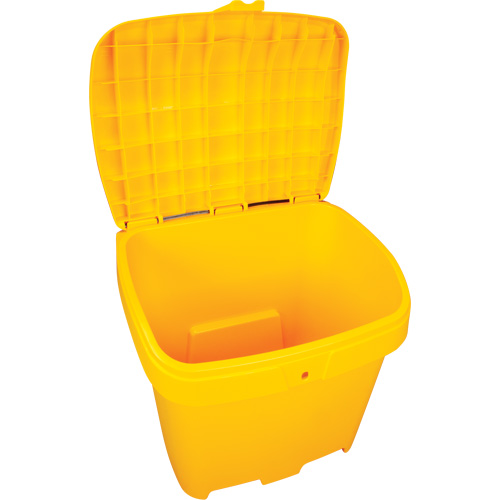 Bacs d'entreposage pour sel & sable, Avec Moraillon, 21" x 27" x 26", 4,24 pi³, Jaune Northern Industrial Supply Inc.
