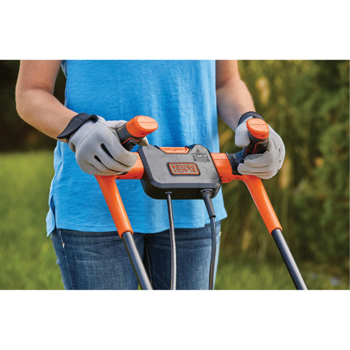 Lawn Mower with Comfort Grip Handle, Push Walk-Behind, Electric, 15" Cutting Width Northern Industrial Supply Inc.