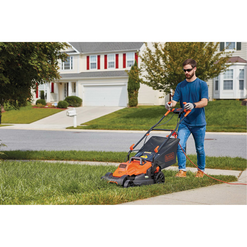 Tondeuse &agrave; gazon avec poign&eacute;e confortable, Pouss&eacute;e, &eacute;lectrique, Largeur de coupe 17" Northern Industrial Supply Inc.