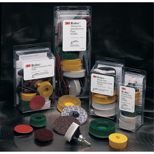Scotch-Brite Roloc Bristle Disc Kit, Ceramic, 50, 80, 120 Grit, 2" Dia. Northern Industrial Supply Inc.