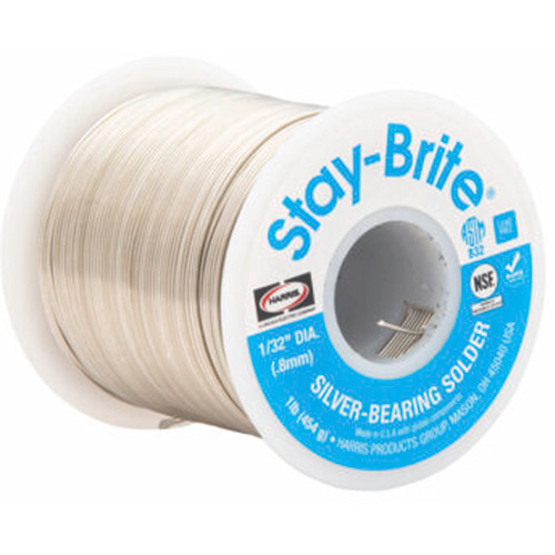 M&eacute;taux d'apport Stay-Brite, Sans plomb, 96 % d'&eacute;tain, 4 % d'argent, &acirc;me Plein, dia. 0,125" Northern Industrial Supply Inc.
