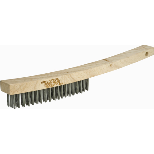Long Handle Industrial-Duty Scratch Brush, Stainless Steel, 4 x 19 Wire Rows, 10-1/4" Long Northern Industrial Supply Inc.