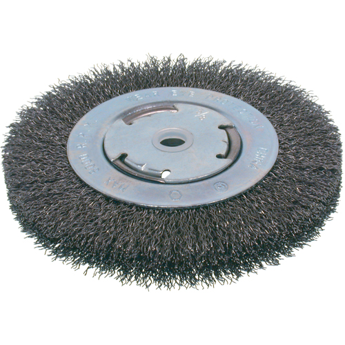 Brosses &eacute;conomiques &agrave; fils cr&ecirc;p&eacute;s - Face moyenne, 6" dia., Fils 0.014, Arbre 2" Northern Industrial Supply Inc.