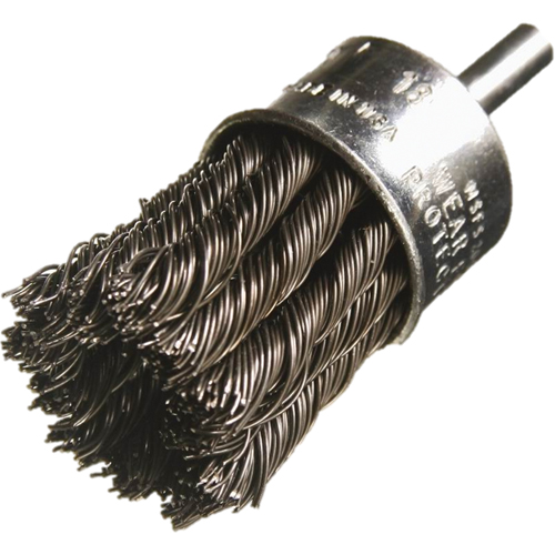 Knotted Wire End Brushes, 3/4" Dia., 0.014" Wire Dia., 1/4" Shank Northern Industrial Supply Inc.