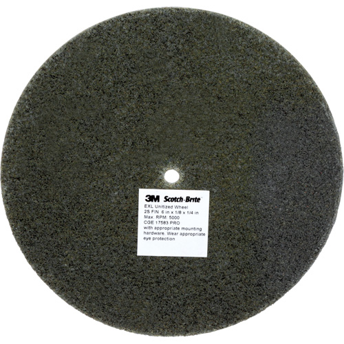 Scotch-Brite EXL Unitized Wheel, 6" x 1/8", 1/4" Arbor, Fine Grit, Silicon Carbide Northern Industrial Supply Inc.