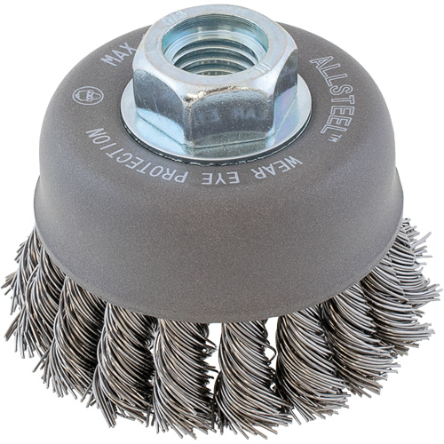 Brosse m&eacute;tallique ALLSTEEL, 3" dia. x 5/8"-11 arbre Northern Industrial Supply Inc.