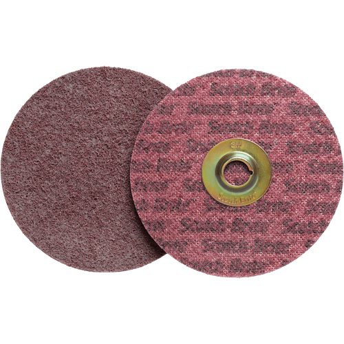 Disque de conditionnement de surface Scotch-Brite Roloc, 2" dia., Grain Moyen, Oxyde d'aluminium Northern Industrial Supply Inc.