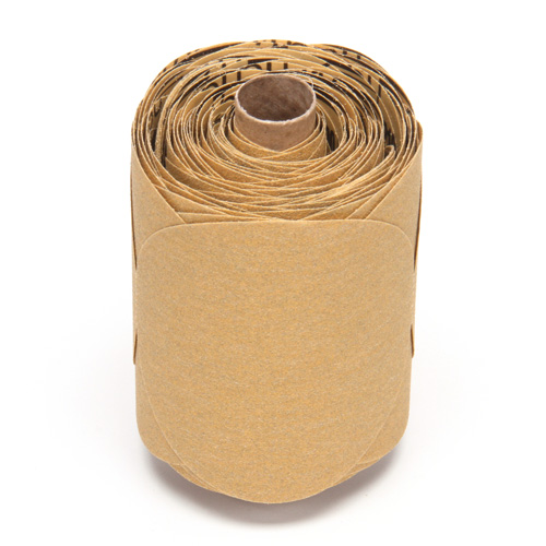 Disque abrasif dor&eacute; en rouleau de papier Stikit, 5" dia., Grain P220, Oxyde d'aluminium Northern Industrial Supply Inc.